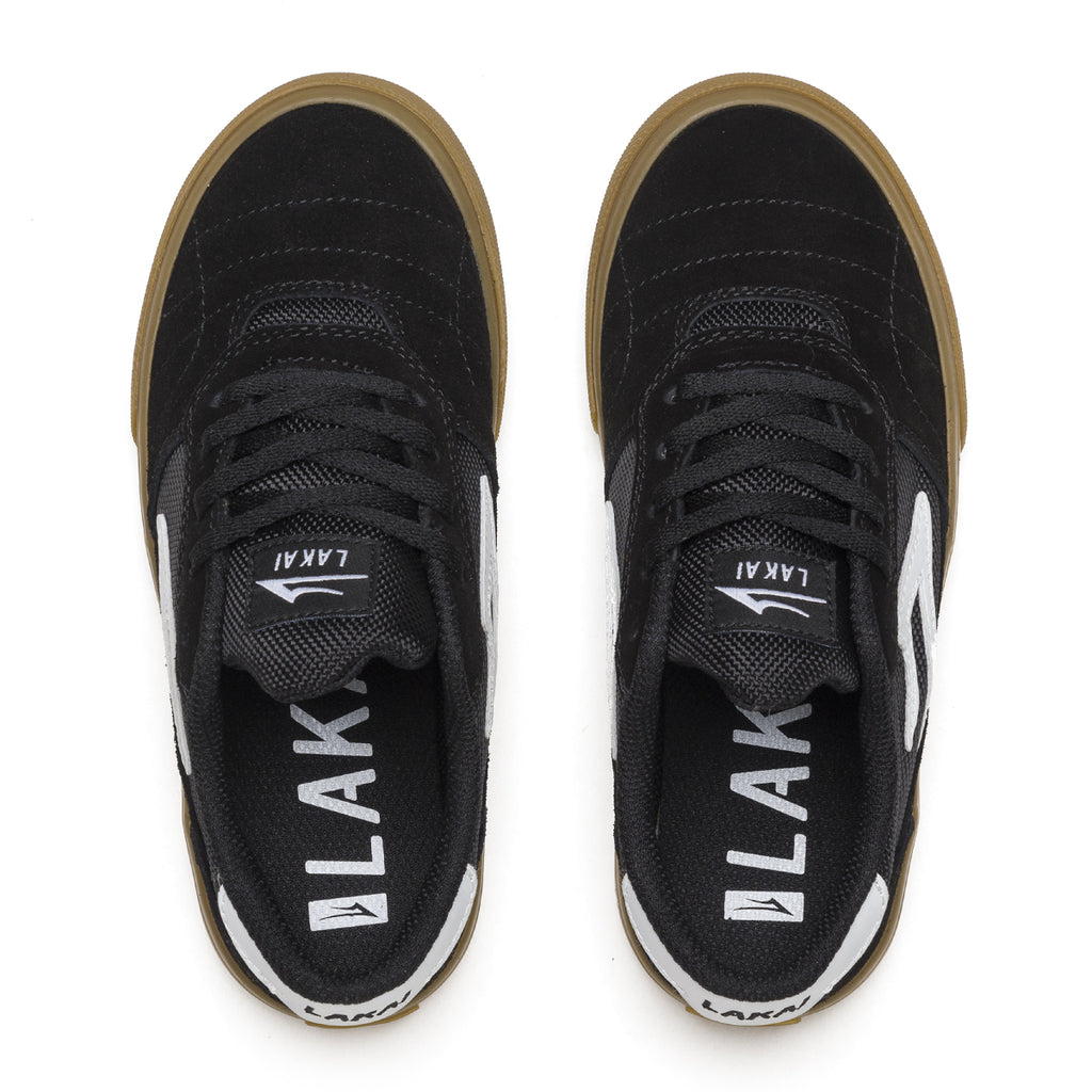 LAKAI CAMBRIDGE KIDS SKATE SHOES BLACK GUM 003.jpg