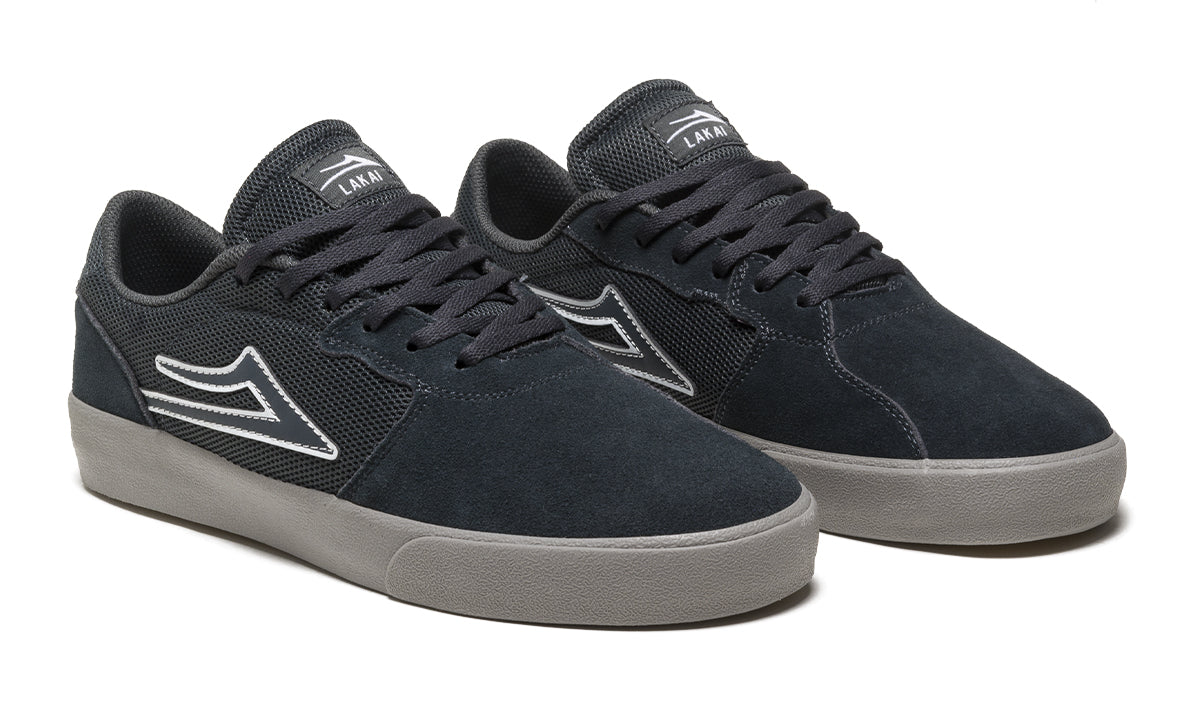 Lakai Cardiff Skate Shoes Charcoal Grey