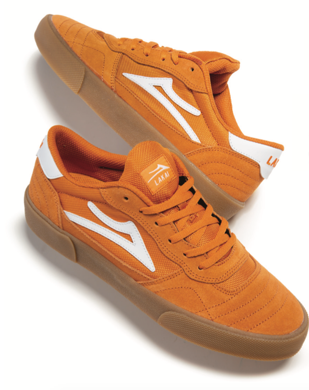 Lakai Cambridge Skate Shoes - Orange detail 1.png