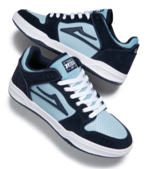 Lakai Telford Low Skate Shoes - Navy Suede.png