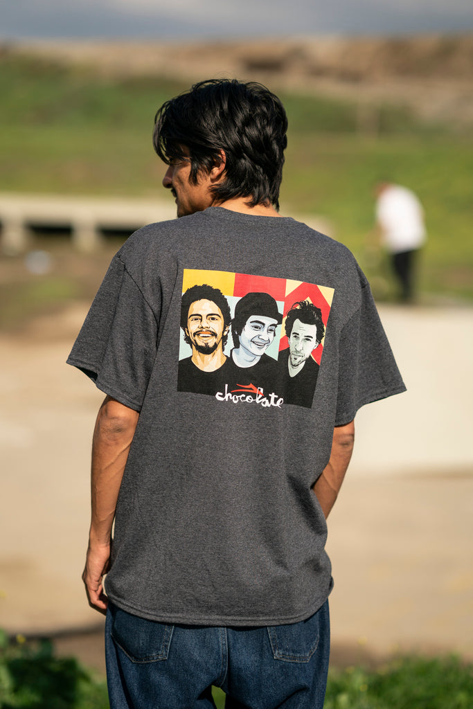 Lakai x Chocolate Portrait Tee Charcoal Heather 3.jpg