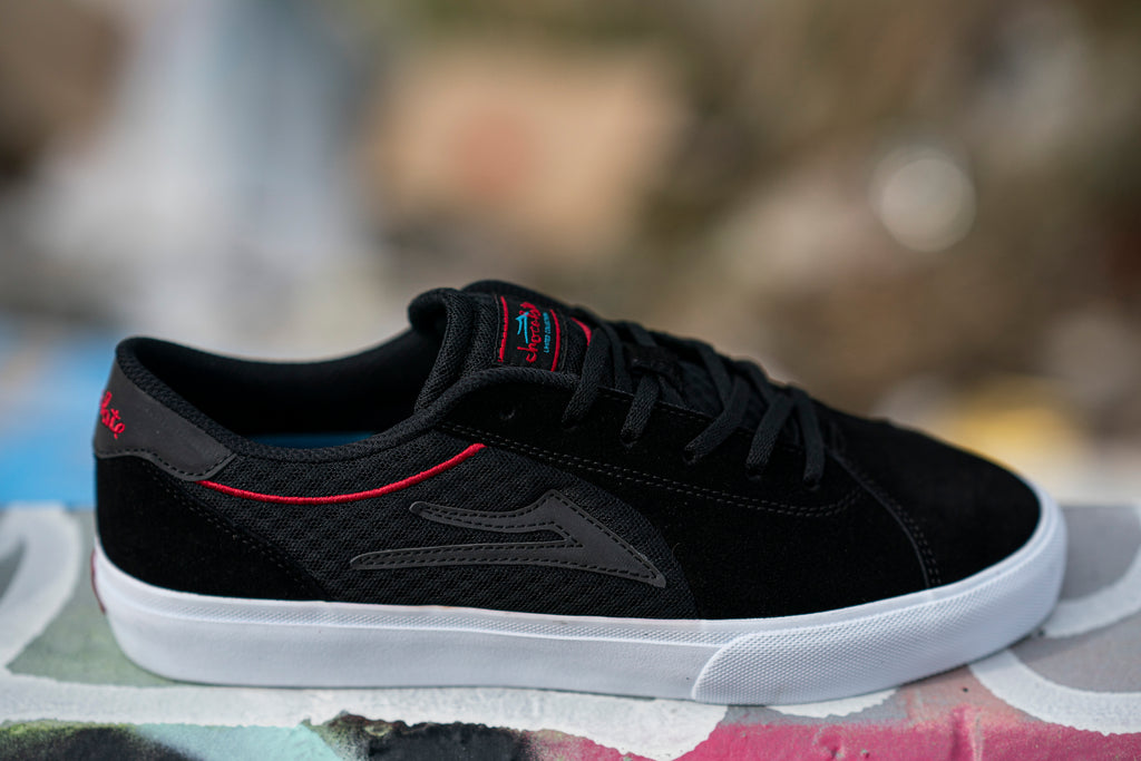 Lakai x Chocolate Flaco 2 Skate Shoes - Black/Red