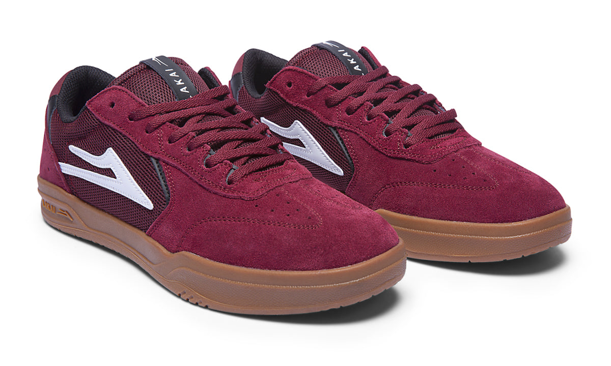 Lakai Atlantic Skate Shoes - Burgundy/Gum Suede Q324 2.jpg