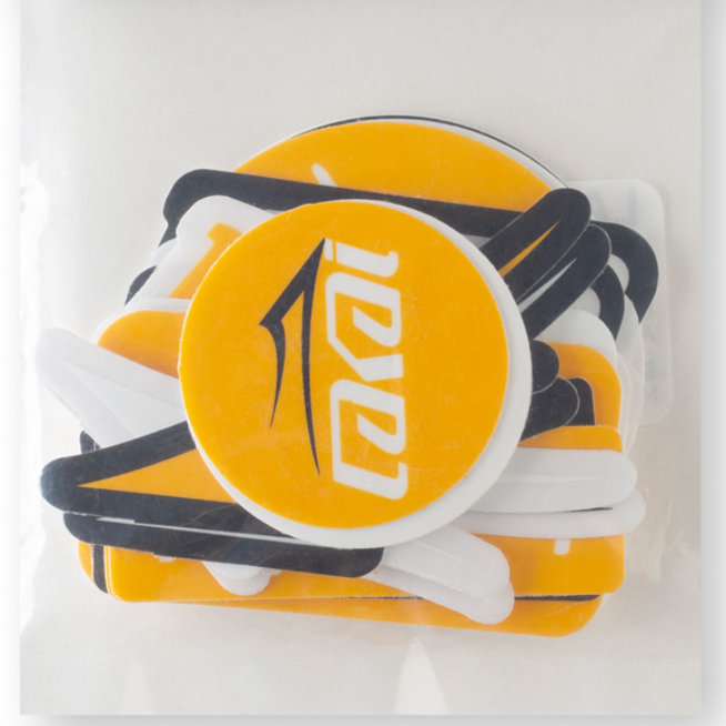 Lakai Assorted 24 Pack Stickers yellow