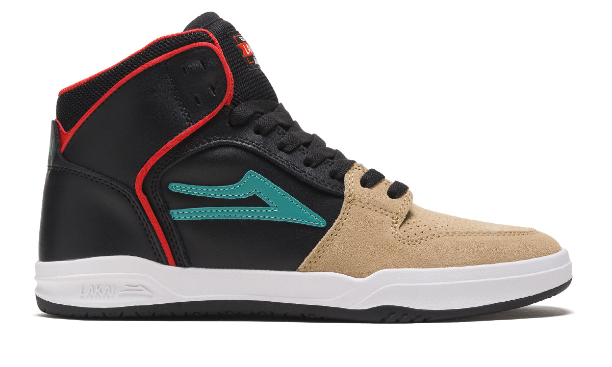 Lakai Telford Leather Skate Shoes - Tan/Black