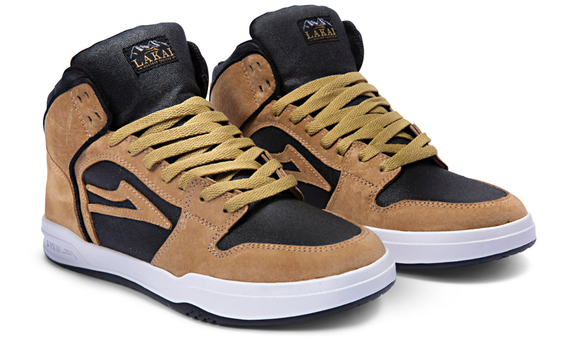 Lakai Telford Skate Shoes - Gold Premium Suede2.jpg