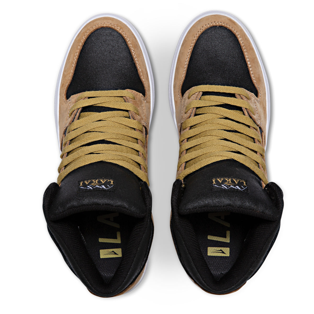 Lakai Telford Skate Shoes - Gold Premium Suede 4.jpg
