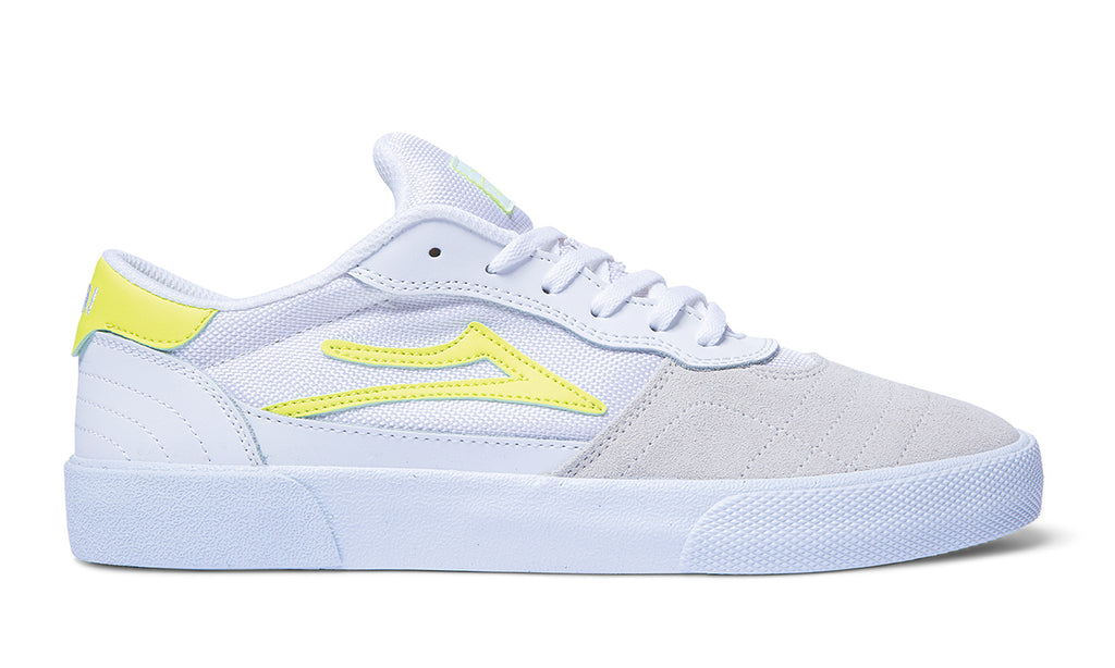 Chaussures De Skate Lakai Cambridge - Daim Blanc/réfléchissant - Taille 43 EU - Semelle DELUX-LITE Pour Confort