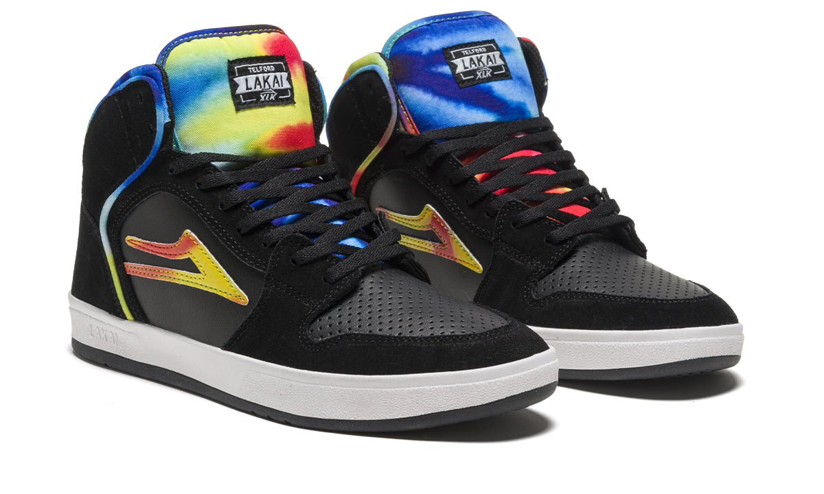 Lakai Telford Black Tie Dye Suede